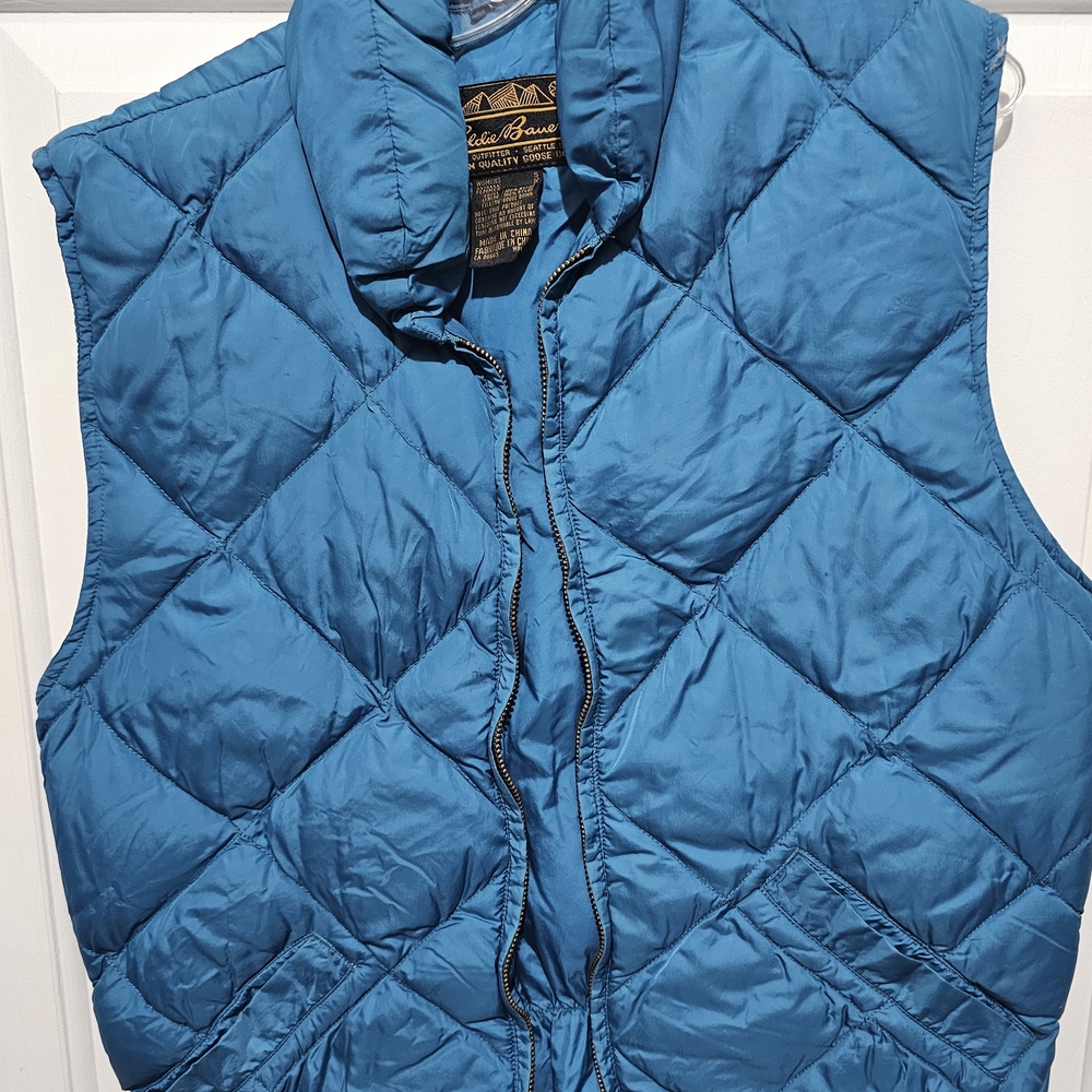Eddie Bauer Blue Quilted Vest